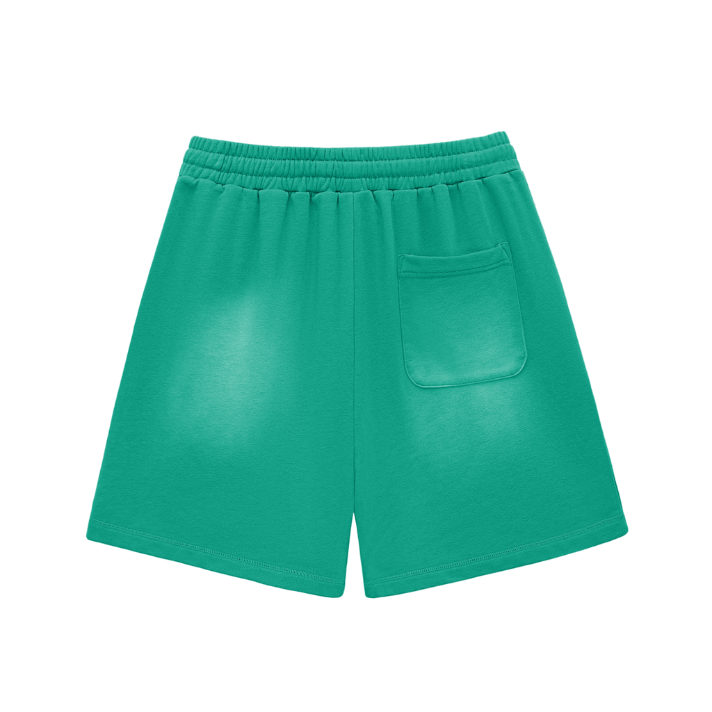 Humble Crown Vision Sun Fade Raw Edge Cotton Shorts