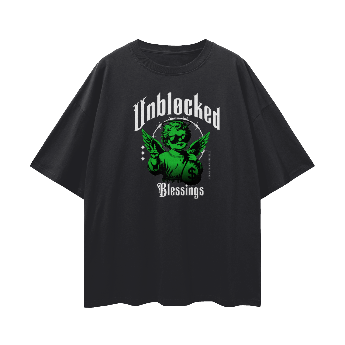 Unblocked Blessings Oversize Deep Drop Shoulder Tee - 190 GSM