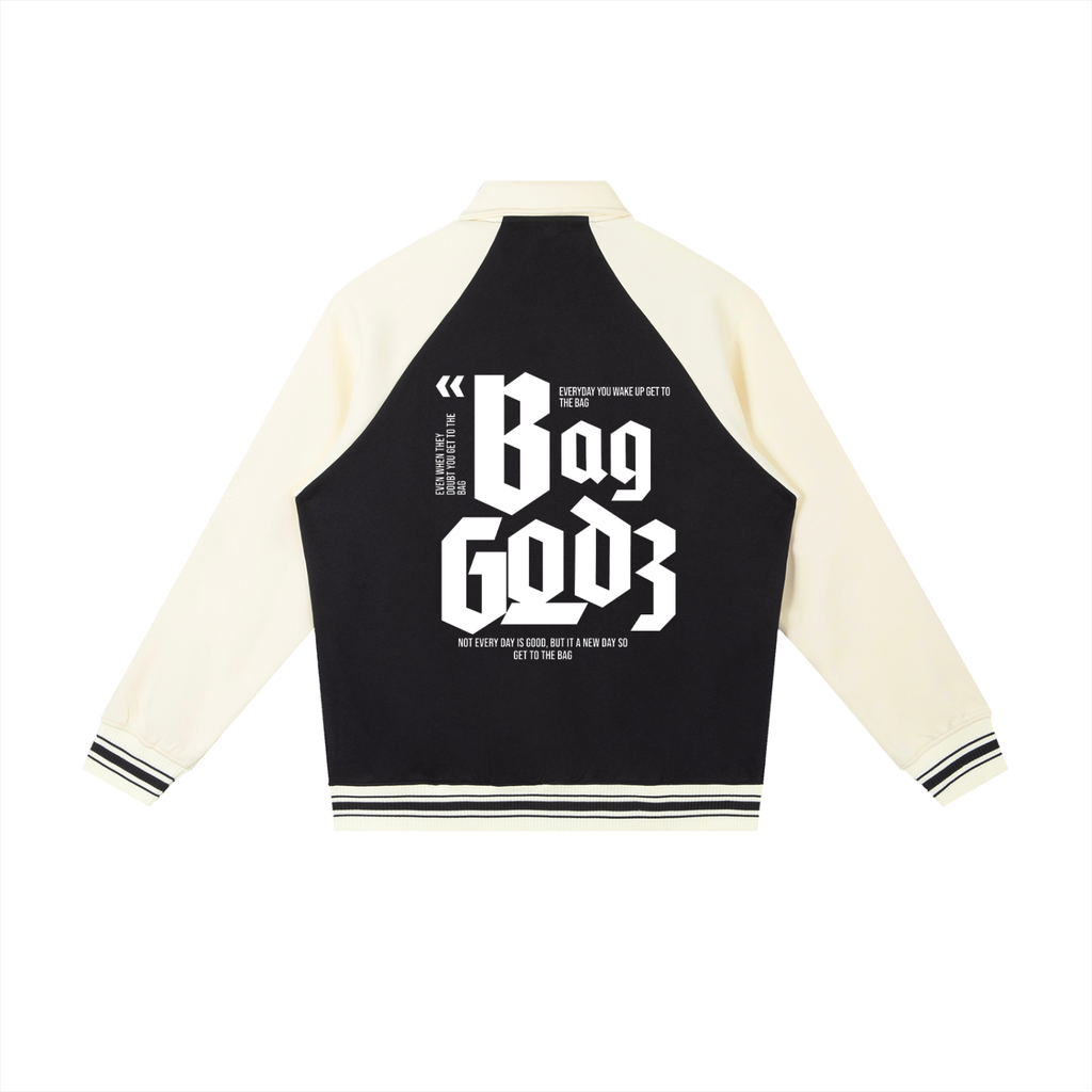 Humble Crown Bag Godz Raglan Sleeve Baseball Jacket