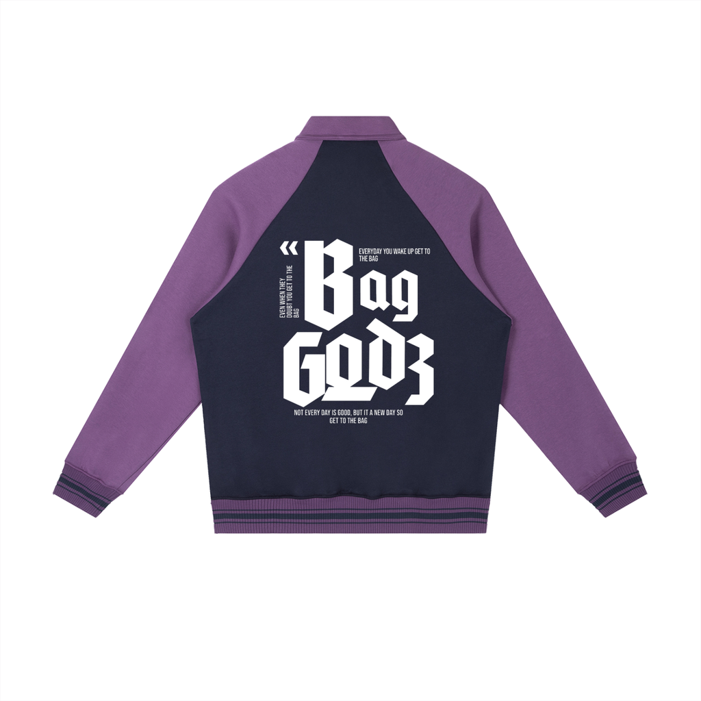 Humble Crown Bag Godz Raglan Sleeve Baseball Jacket