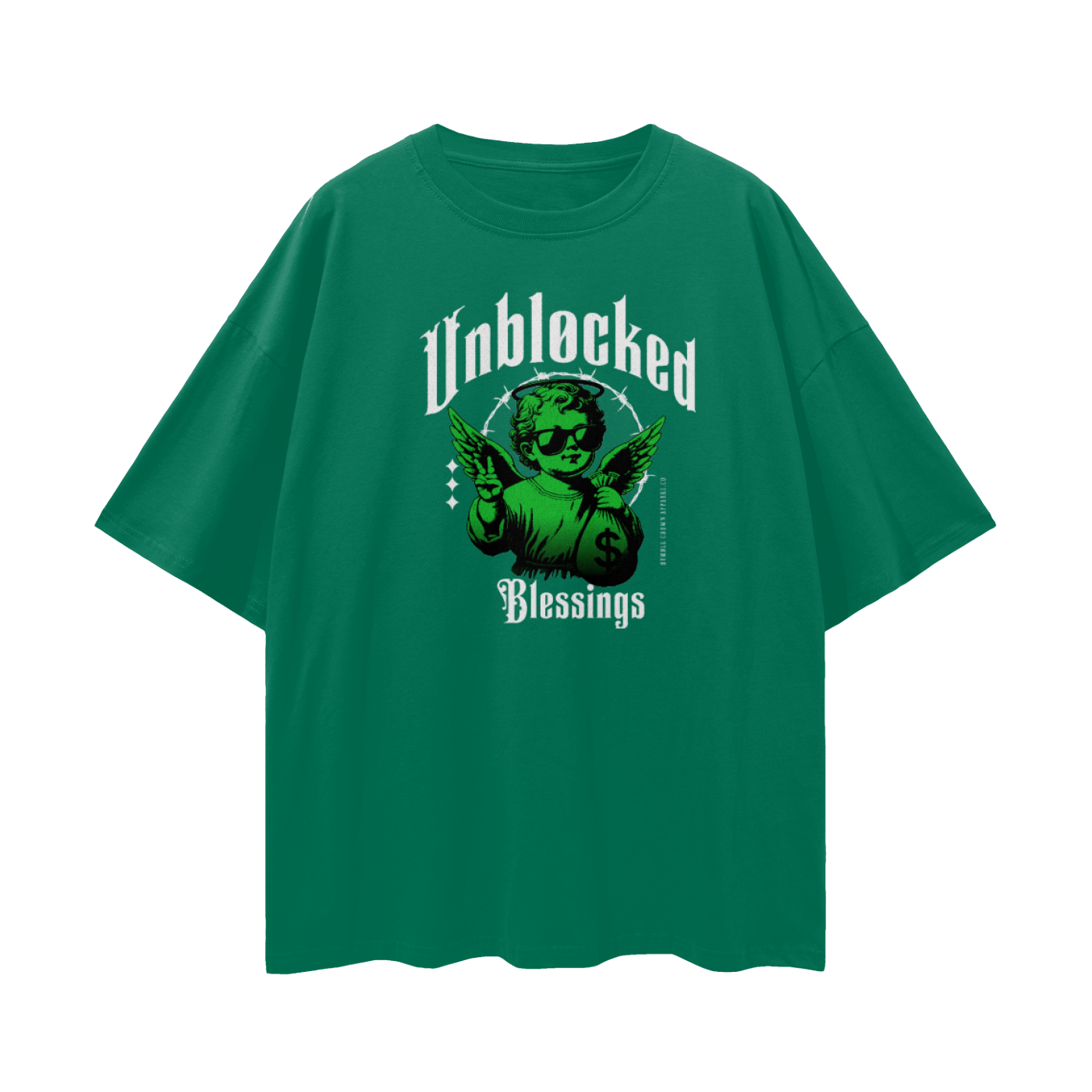 Unblocked Blessings Oversize Deep Drop Shoulder Tee - 190 GSM