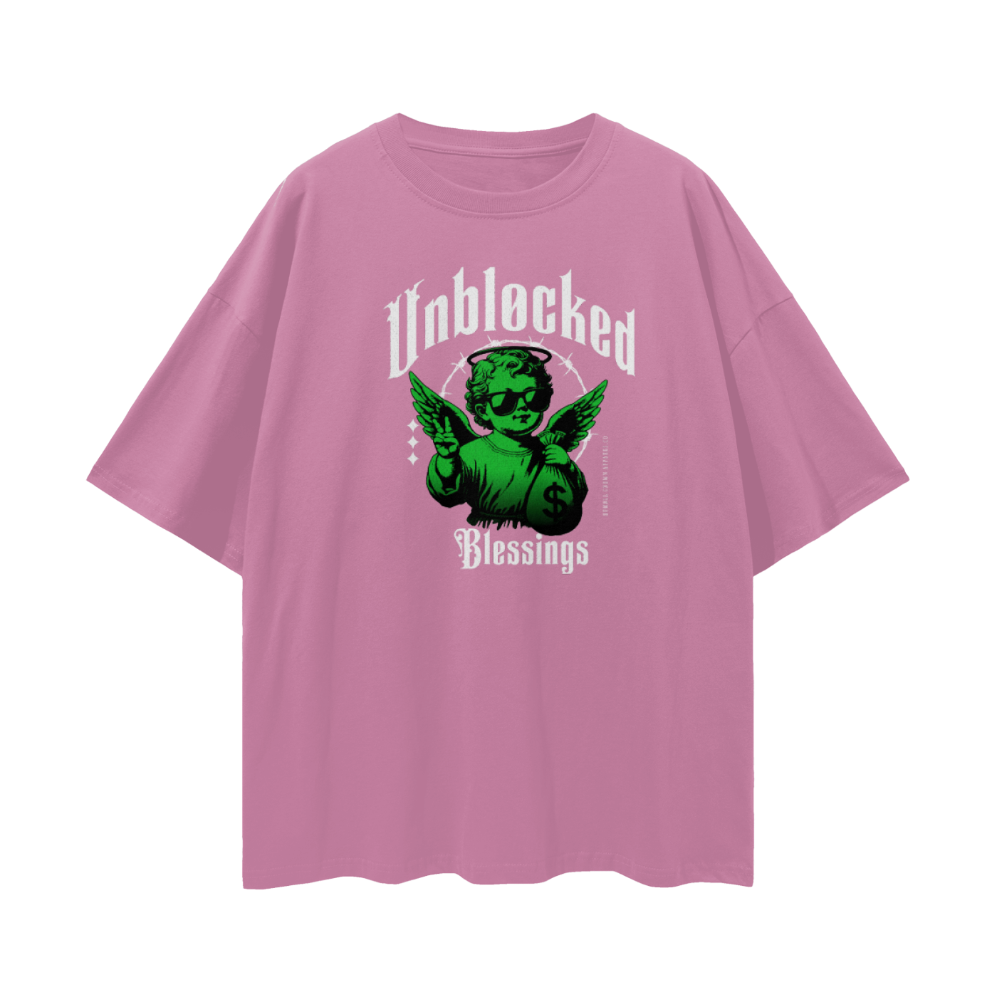 Unblocked Blessings Oversize Deep Drop Shoulder Tee - 190 GSM