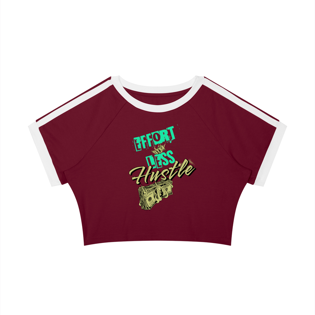 Endless Hustle Women’s Raglan Crop T-Shirt
