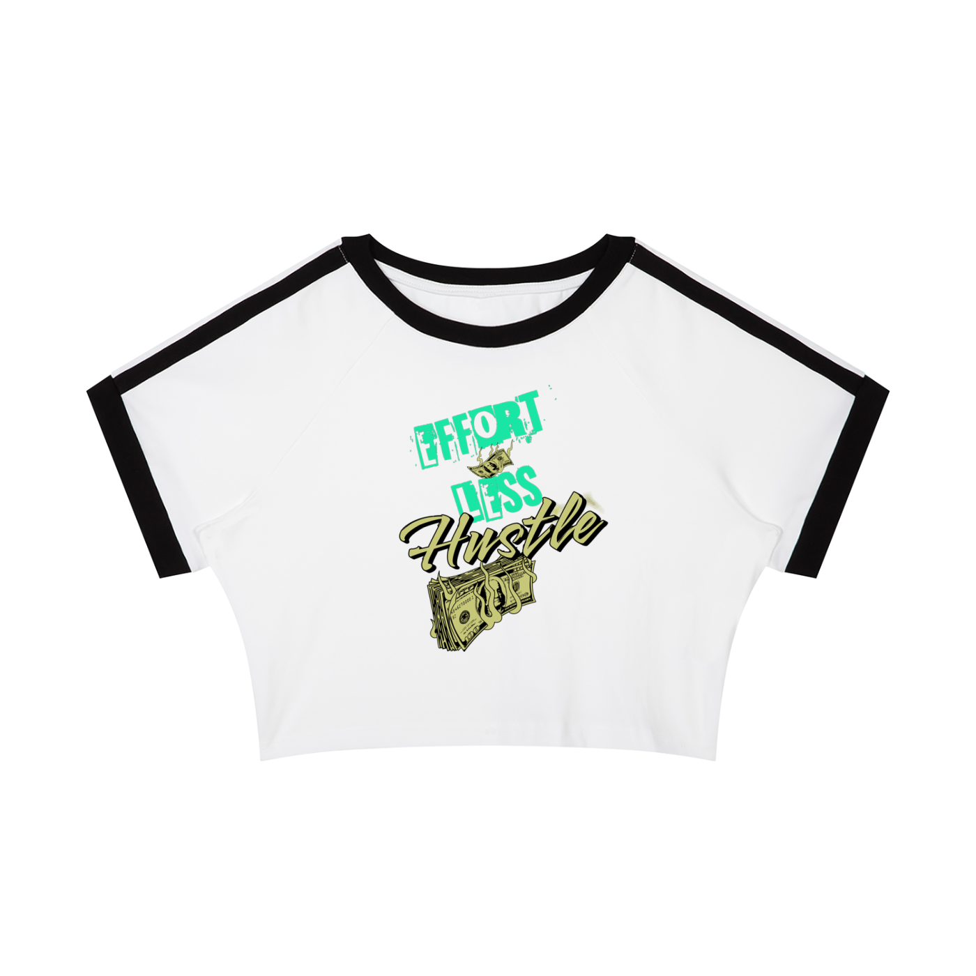 Endless Hustle Women’s Raglan Crop T-Shirt