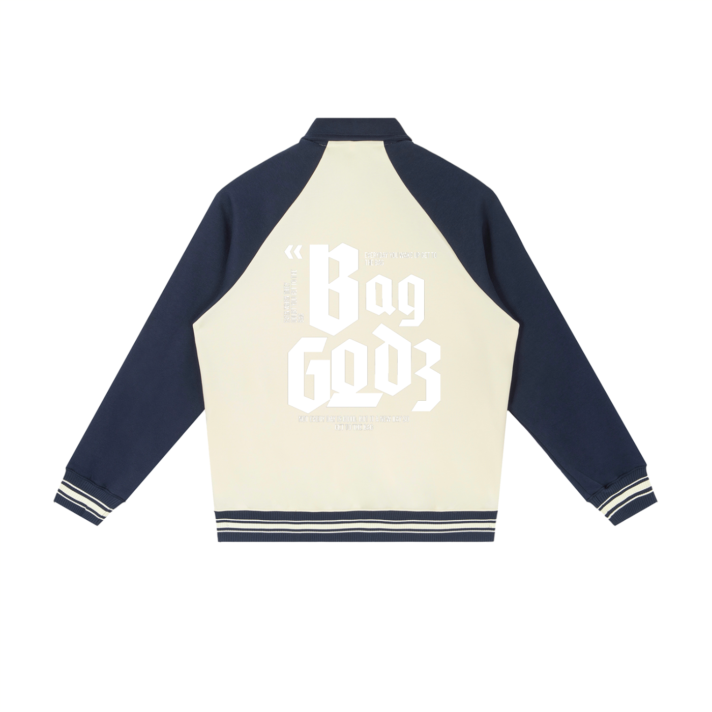 Humble Crown Bag Godz Raglan Sleeve Baseball Jacket