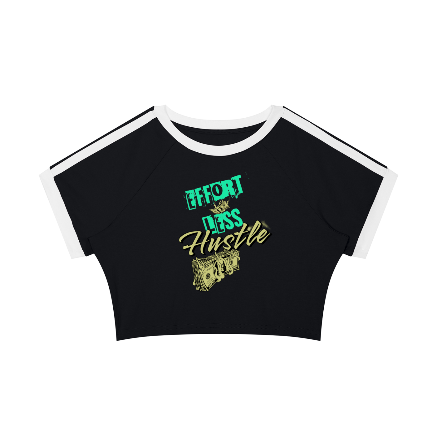 Endless Hustle Women’s Raglan Crop T-Shirt