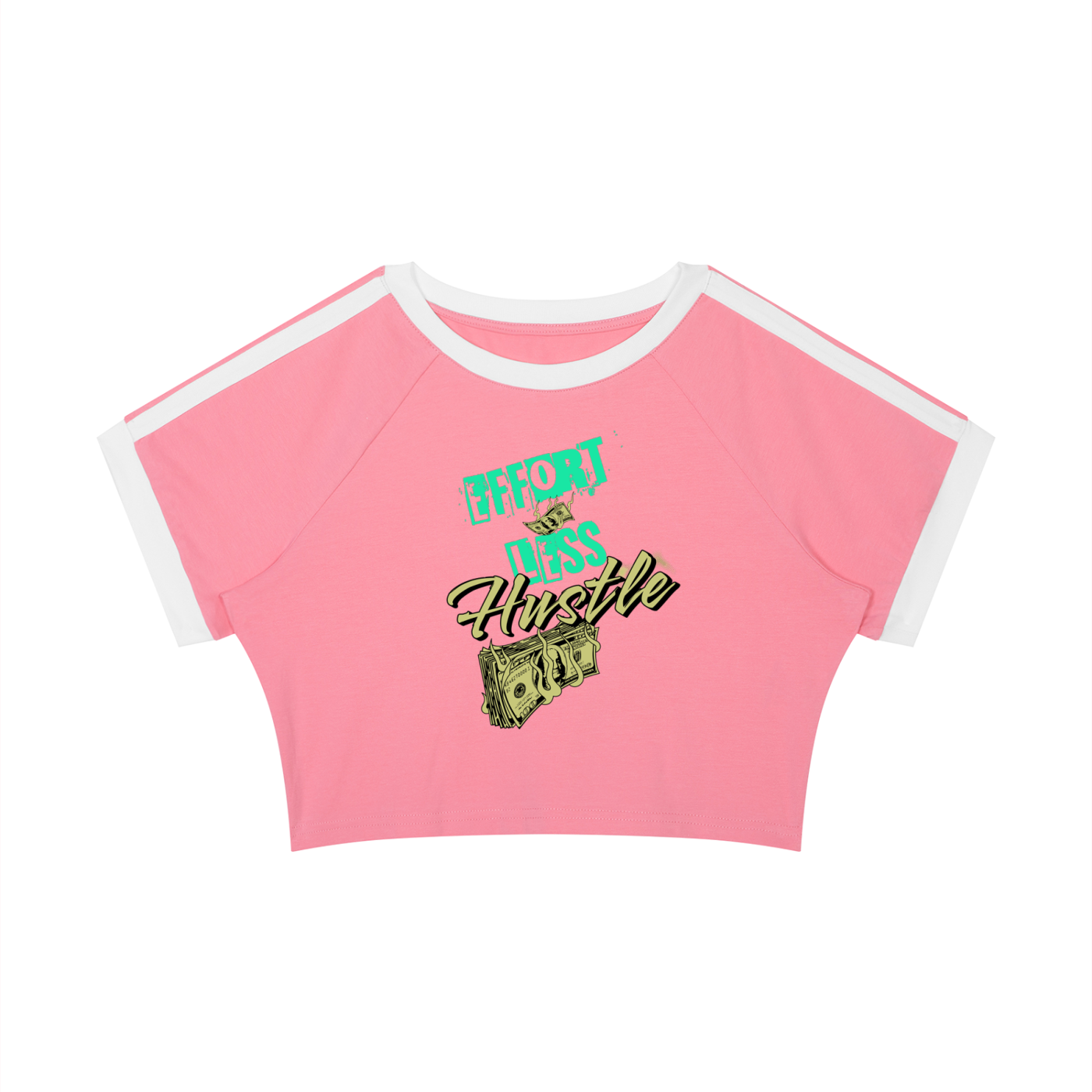 Endless Hustle Women’s Raglan Crop T-Shirt