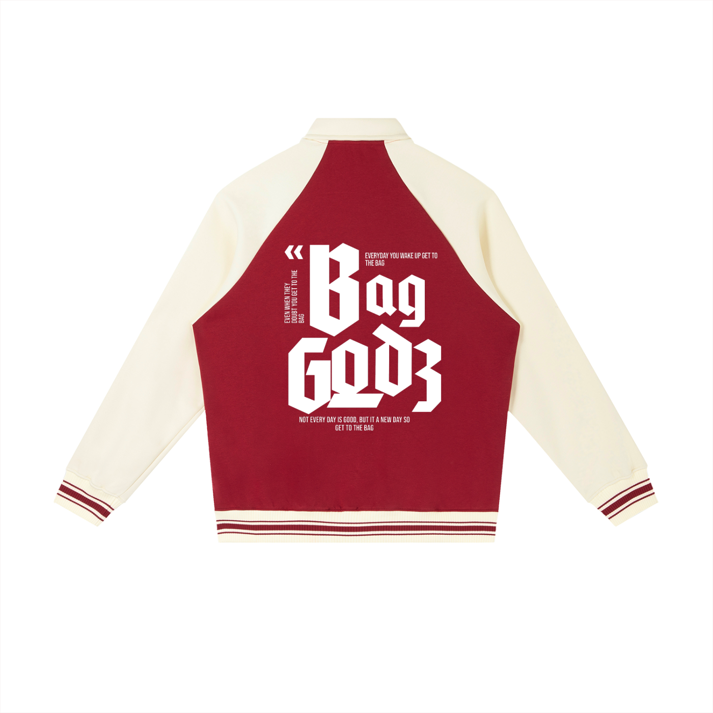 Humble Crown Bag Godz Raglan Sleeve Baseball Jacket