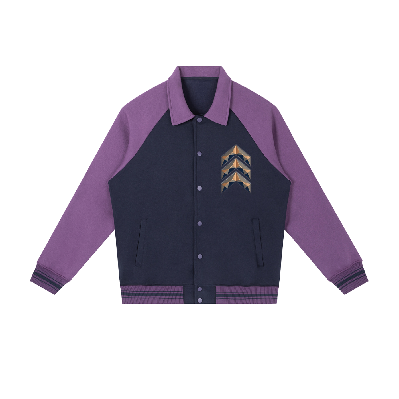 Humble Crown Bag Godz Raglan Sleeve Baseball Jacket