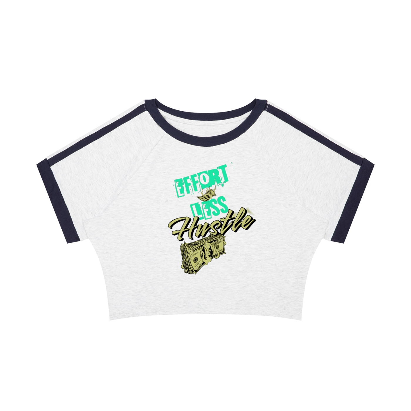 Endless Hustle Women’s Raglan Crop T-Shirt