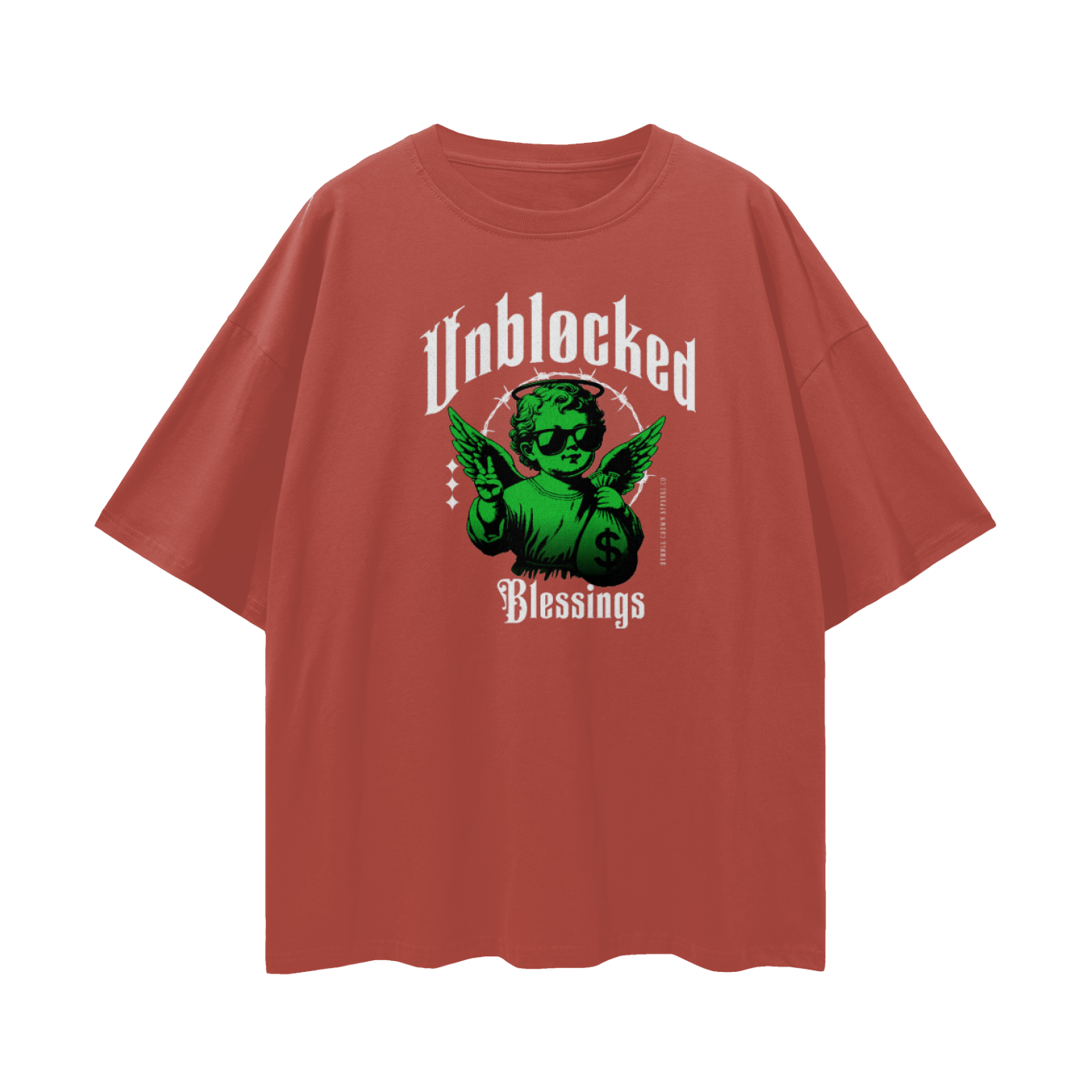 Unblocked Blessings Oversize Deep Drop Shoulder Tee - 190 GSM